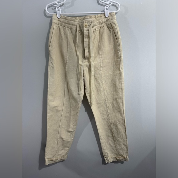 Alex Mill Cotton Linen Drawstring Utility Style Pant Size 6 - Picture 1 of 3